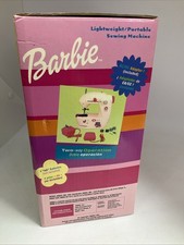 Barbie lightweight pink sewing machine with box Never Opened