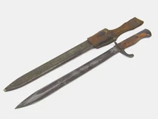 WWI German M1898/05 Butcher Blade Bayonet w/ Scabbard & Berlin 1916 Frog
