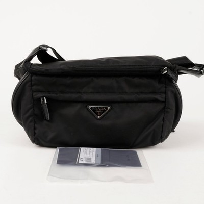 Prada Umhängetasche Triangle Logo Biker Schulter 2VH994 155295380