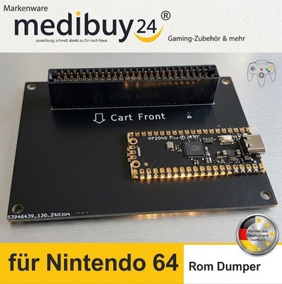 Für N64 Game Cart Reader ROM Dumper Cartridge Eeprom Sram Flash Zubehör NEU DE