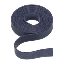 Flat Leather Cord 39 Inch 10mm , for Jewelry Making -1m/Dark Blue