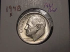 1948-S ROOSEVELT DIME AU BU NICE ORIGINAL COIN FREE SHIPPING