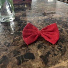 Red Dog Hair Bow / Pet Grooming Bow Tie Accessory