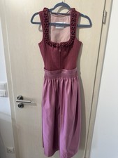 Lodenfrey Dirndl bordeaux rosa wadenlang Dame...