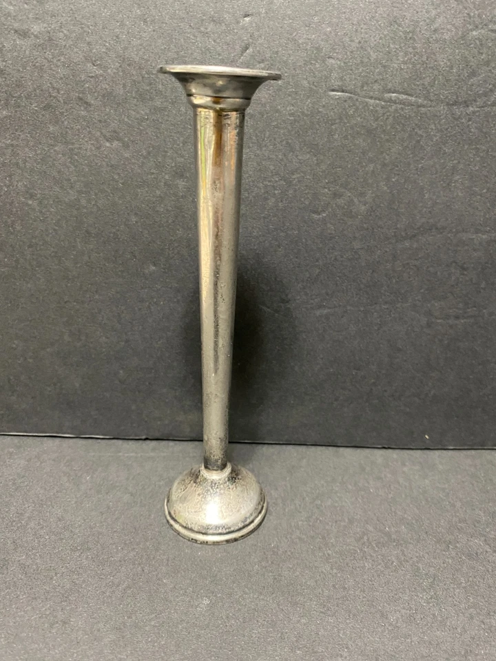 Jarrón Wallace de plata esterlina reforzado con peso 6 1/8" 1,4 oz 40 g Foto 3 de 4