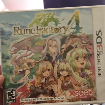 Nintendo 3DS Original Cartridge Case/Box Only - Rune Factory 4