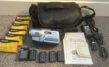 Sony Digital Handycam DCR-TRV318 Digital8 Hi8 Video Camera Bundle  Extras WORKS