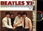 Beatles VI 1965 LA *  pressing MONO black no subsidiary label print VG+