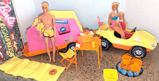 1973 Mattel Barbie Going Camping Set #8669 Scatola Originale Auto Tenda Accessori Vintage