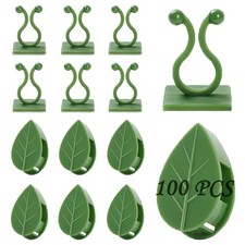 Plant Climbing Wall Fixture Clips, 100Pcs Self-Adhesive Plant Fixer Wall Clip...