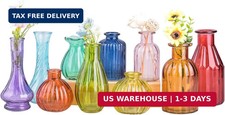 Eleganttime Bud Vases for Flowers,Glass Color...