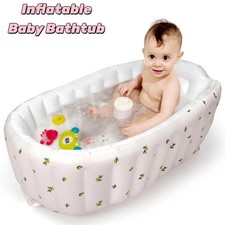 Inflatable Baby Bathtub Foldable Built-in Pump Newborn Portable Travel Shower US