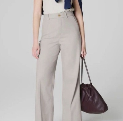 NWT SPANX ST Crop Wide Leg 2.0 in color bone