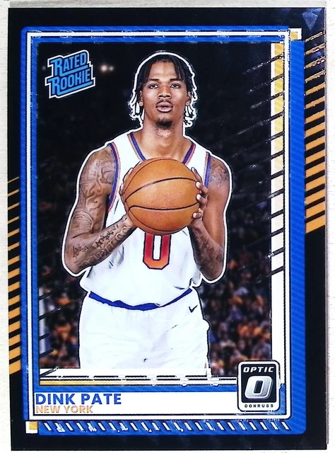 2025-26 Donruss Dink Pate 1/3 FOTL Black #104 Optic Rated Rookie RC Knicks