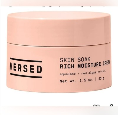 Versed Skin Soak Rich Moisture Face Cream 1.5fl oz BNIB