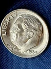 1964 US Roosevelt 90% Silver Dime 10C Brilliant Uncirculated One Dime Coin (138)