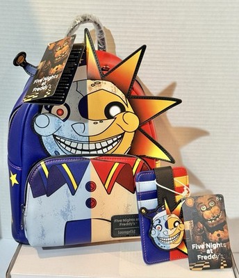 Loungefly FNAF Sun & Moon Security Breach Backpack & Wallet Set BNWT