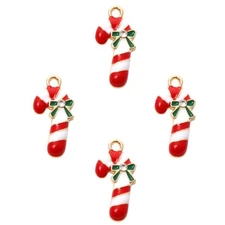 Candy Cane Charms – Christmas Jewelry & Holiday Craft Embellishments
