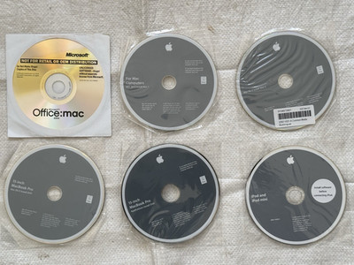 Brandneu Apple Mac OS Office 2004 15'' MacBook Pro plus Mac Computer Disk 1 & 2