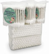 400Pcs Baby Safety Cotton Swabs with Large Tips for Newborn, Babies, Kids, Chil