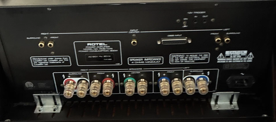 Amplificador de potencia de 5 canales Rotel RMB 1075 THX Foto 3 de 4