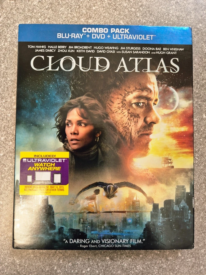 CLOUD ATLAS (2012) Tom Hanks, Halle Berry, Jim Broadbent. US  Blu-ray + DVD - Image 2 of 4