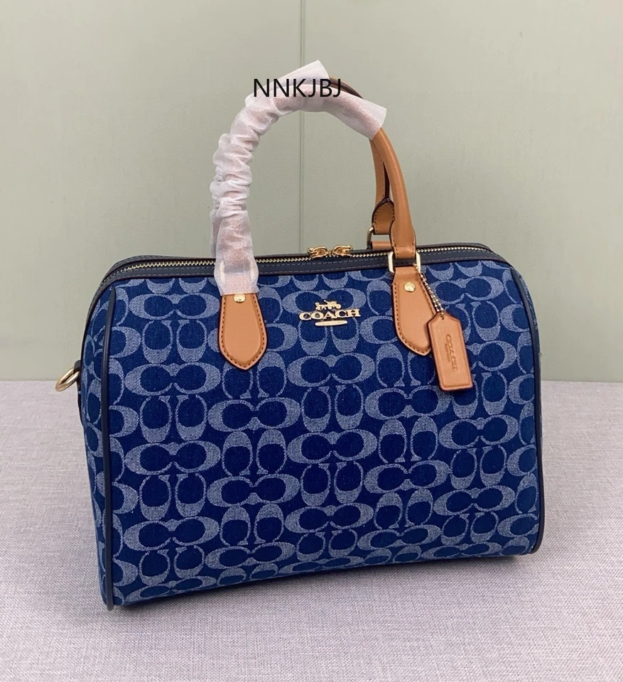 Rowan Large Satchel Bag Signature Canvas CY699 outlet New