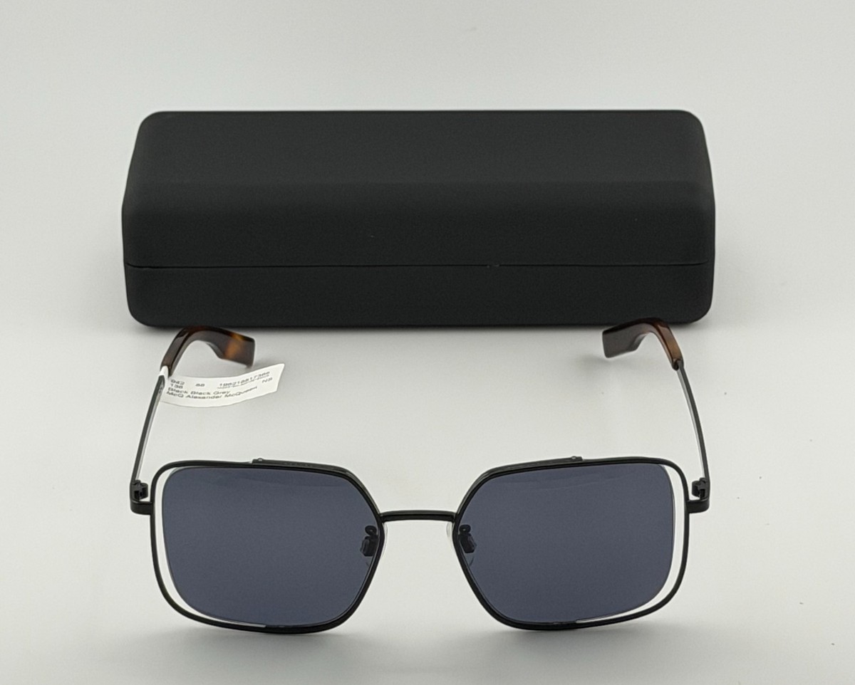 ムク sar McQ Alexander McQueen Sunglasses Women's Square/Rectangle Black