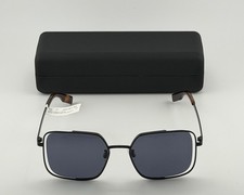 McQ Alexander McQueen Sunglasses Women's Square/Rectangle Black Gray with Case