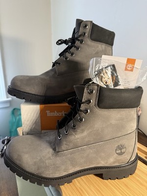 BRAND NEW Timberland 6 In. Premium Men s Boot Medium Grey Nubuck MSRP $210!!
