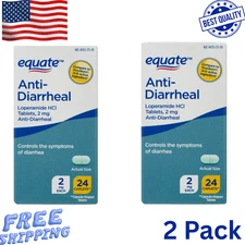 Equate Anti-Diarrheal HCI 2mg 24 Count (2 PACKS)