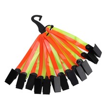 New 12PCS High Visibility Trail Markers With Clips Reflective Tree Tacks For
