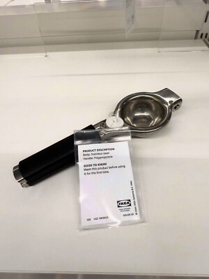 IKEA SYLVASS Lemon Squeezer Stainless Steel Brand New