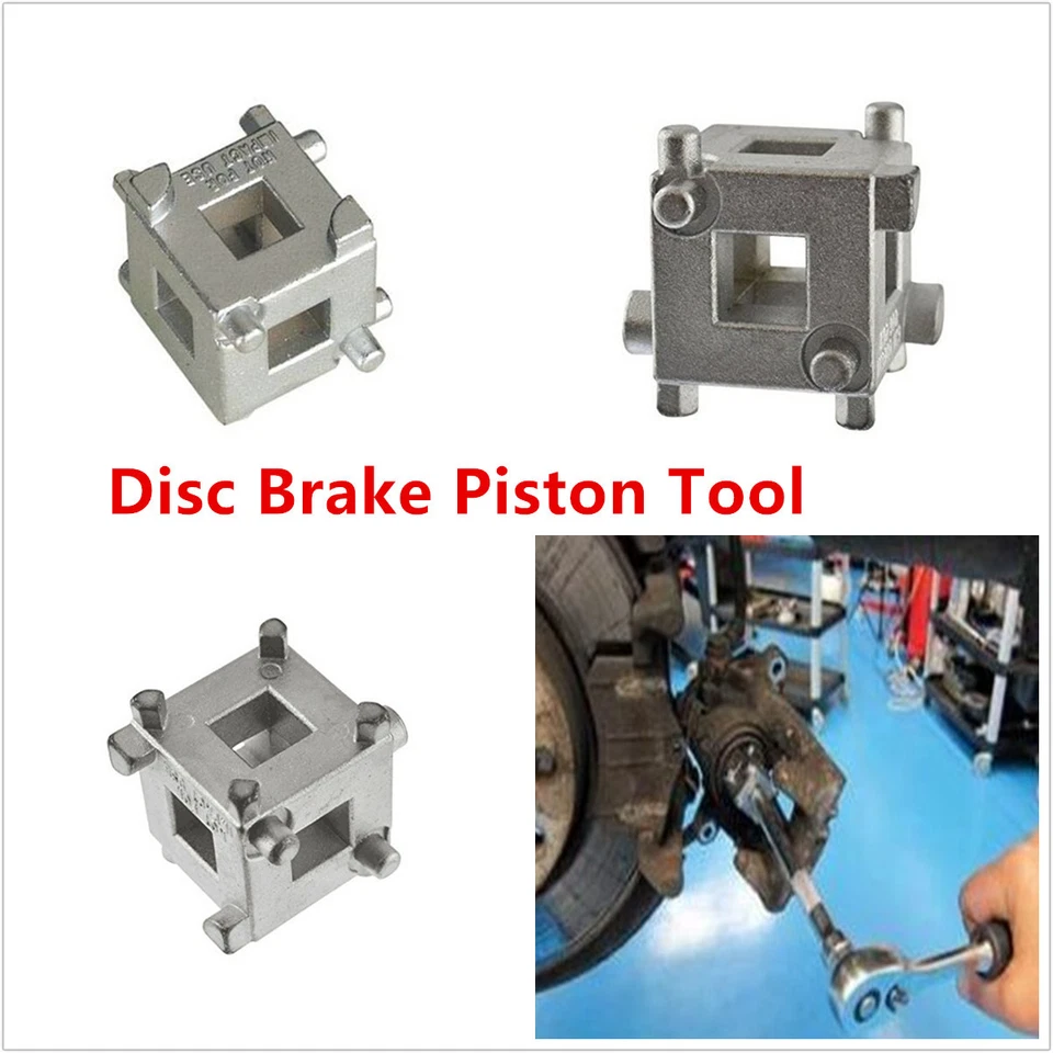 Car Disc Rear Brake Piston Caliper Tool Wind Back Cube 3/8"Drive Caliper Adaptor - Image 2 of 4