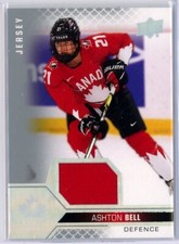 2022-23 Upper Deck Team Canada Juniors Jerseys #52 Ashton Bell JERSEY