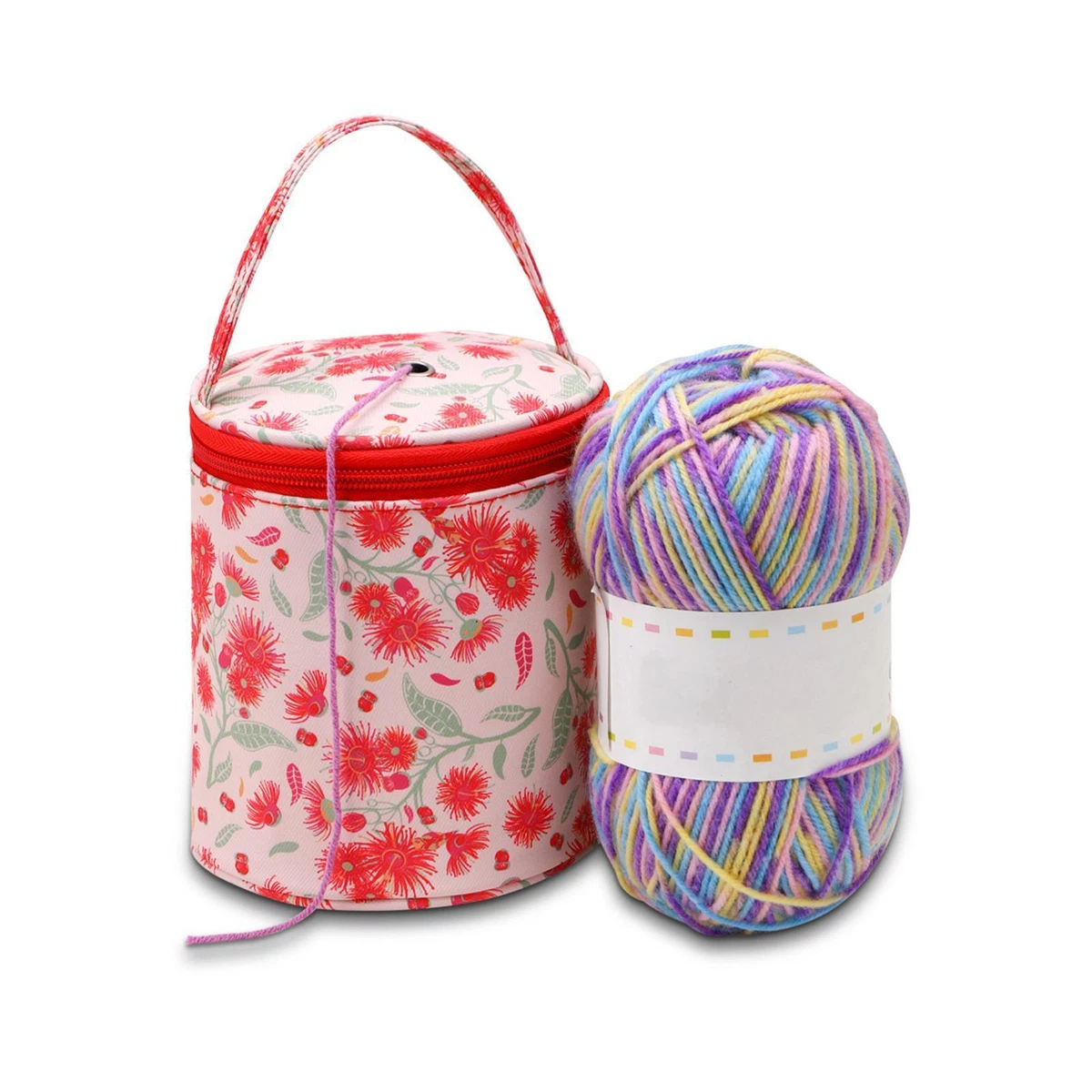 Knitting Bag Tote Yarn Storage Organizer yarns Carrying Projects Travel Holder
