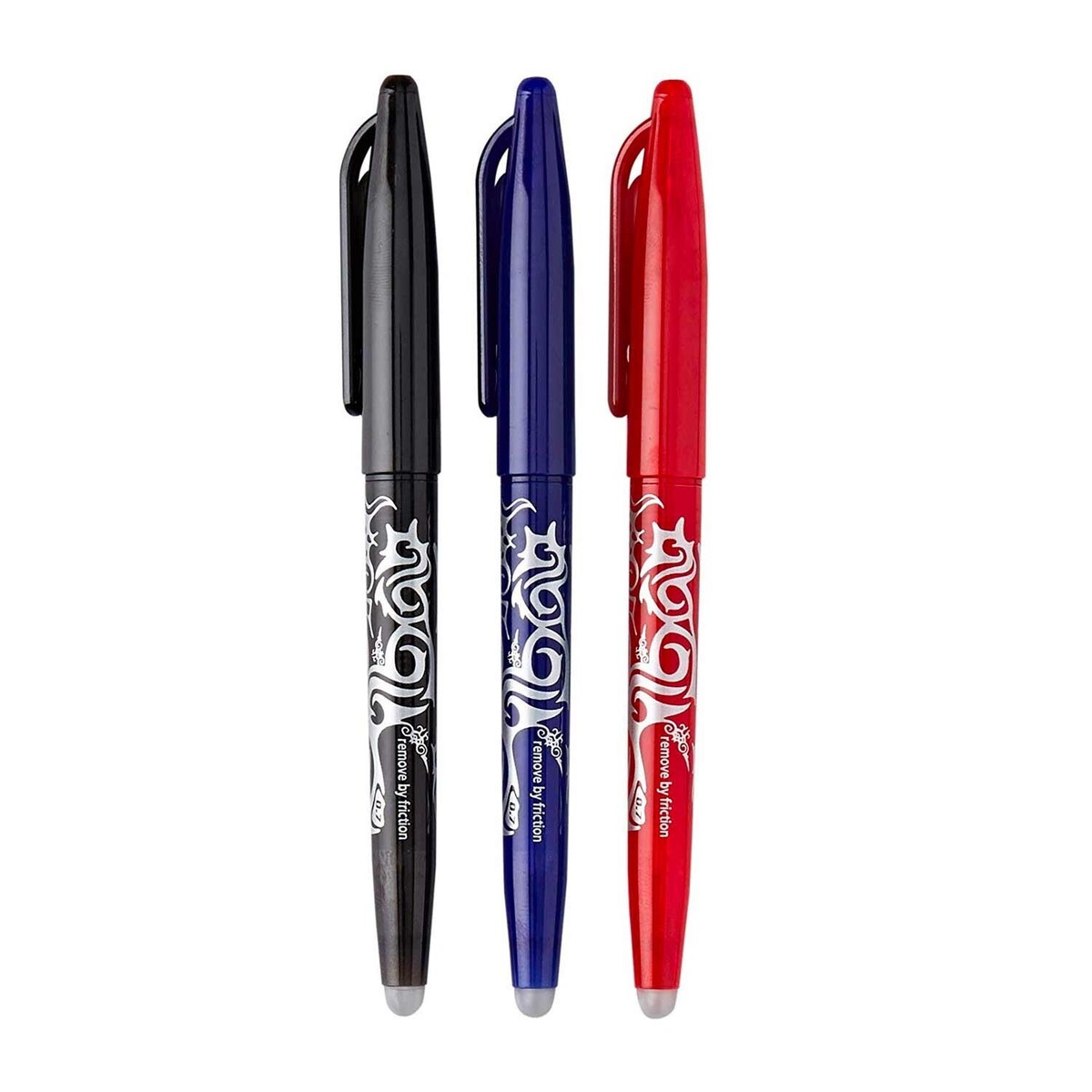 PILOT Frixion Ball Stick, Set Di 3 Penne Roller Cancellabili, Punta 0.7 Mm (Traccia 0.35 Mm), Inchiostro Termosensibile, Colore Nero - 2