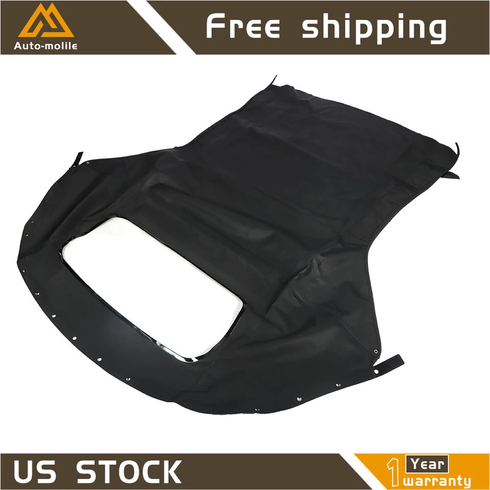 Convertible techo blando negro con ventana de plástico para Chrysler Sebring 1996 1997-2006 Foto 3 de 4