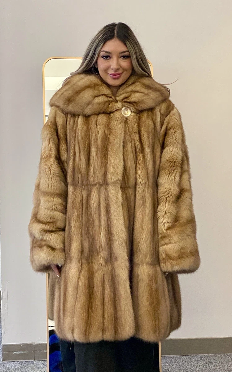 FENDI NEIMAN MARCUS RUSSIAN SABLE FUR TIERED & RUFFLED SWING