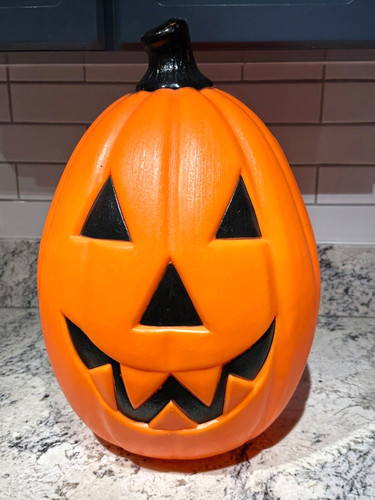 PUMPKIN BLOW MOLD 22" Vintage Halloween Lighted Jack-O-Lantern Empire TESTED