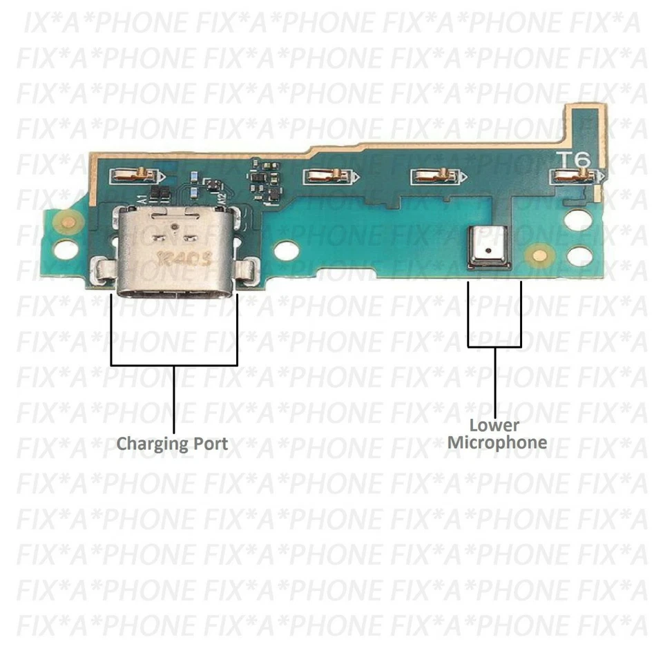 For Sony Xperia L1 Charging Port Dock Connector Microphone G3311 G3312 G3313 - Image 3 of 4