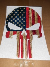 Large 5.54.5 American Flag Punisher Sticker Decal Usa Great Quality Large 5.54.5 American Flag Punisher Sticker Decal Usa Great Quality