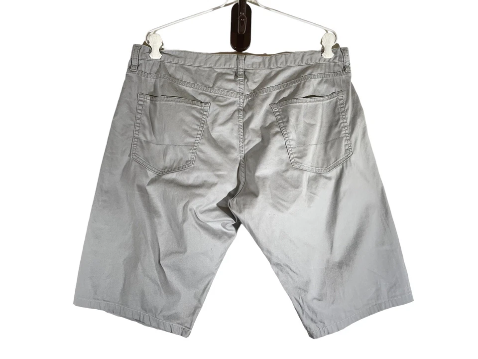 Мужские повседневные шорты Stile by Benetton Slim Fit Chino светло-серые бежевые серые ~36"" - Изображение 2 из 4