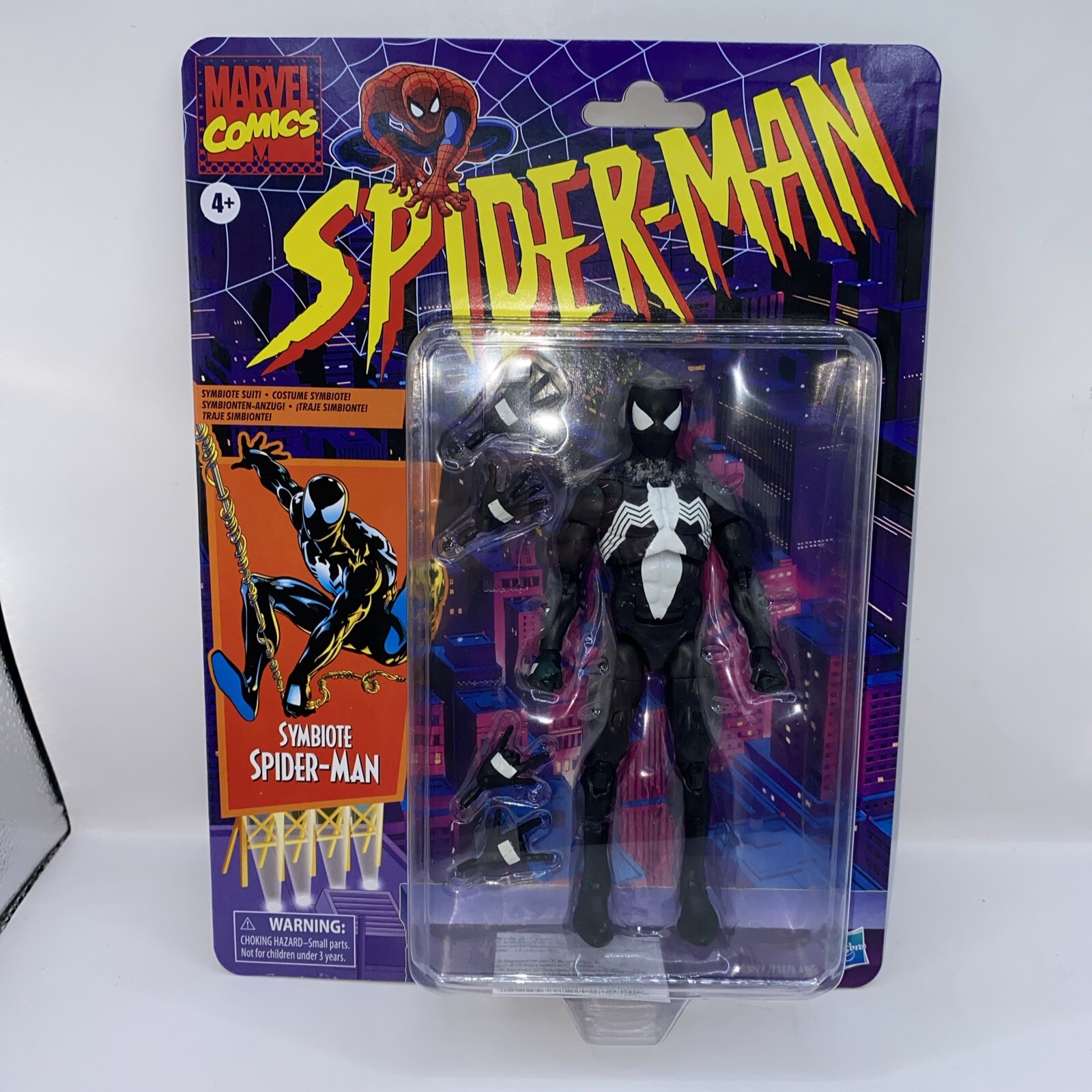 SYMBIOTE BLACK SPIDER-MAN Marvel Legends Retro Vintage Series 6