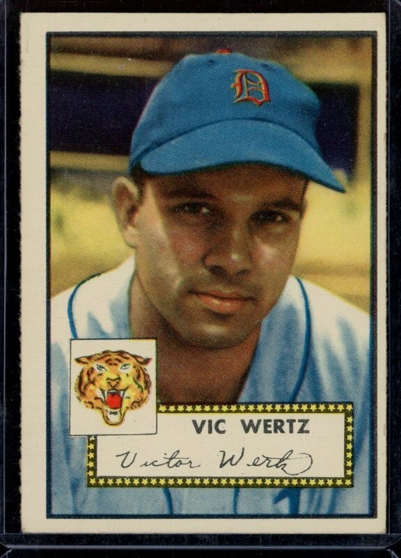 1952 Topps #244 Vic Wertz Tigers Lt. Corner Ding VG-EX LOOK! | eBay
