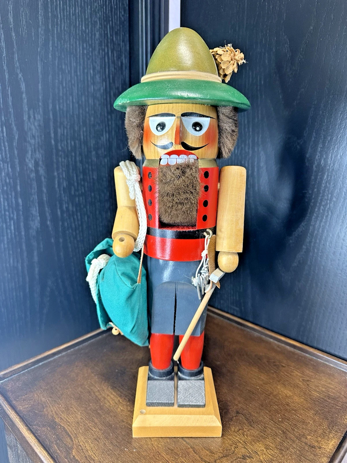Vintage Original Steinbach Volkskunst Alpine Mountain Climber Nutcracker Tyrolea