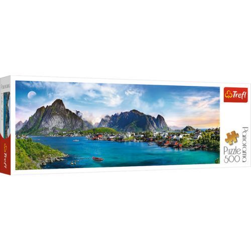 Trefl TRF29500 Puzzle da 500 Pezzi Panorama - Lofoten Archipelago, Norway