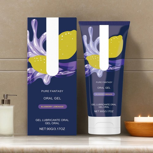 1-3PCS Pure Romance- GREAT HEAD- Oral Gel- Blueberry Lemonade- Relax Gag Reflex - Picture 3 of 15
