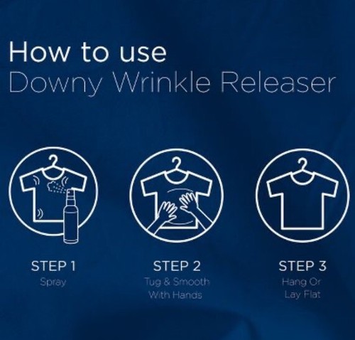 Downy Wrinkle Releaser Fabric Spray Fresh Scent 3oz ( 2 bottles ): Truly Works ! - Picture 6 of 8