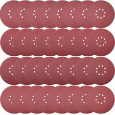 50PCS 9" 8Hole Sanding Disc Drywall Sander Paper Hook Loop P60-240 Assorted Grit